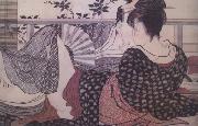 Kitagawa Utamaro Loves (from the Poem of the Pillow) (nn03) oil